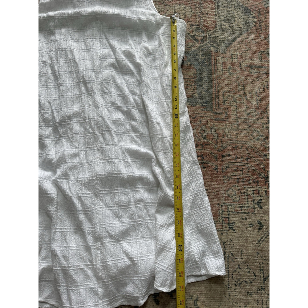Calvin Klein White Sleeveless Sundress Size 16 Lined - Picture 5 of 6